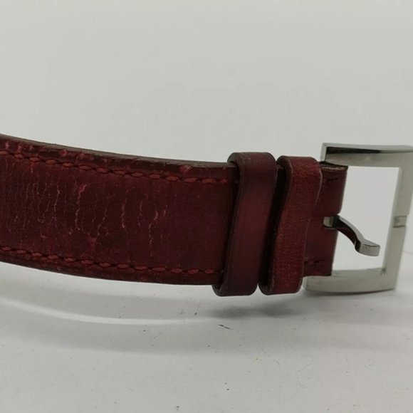 Hermes Watch BE1.210 Belt Watch 26mm Women's Silver X Burgundy - Picture 8 of 9